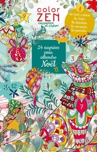  Hemma - Calendrier de l'Avent - 24 surprises pour attendre Noël. Avec des livrets à colorier, des stickers, des décorations, des mini-posters, des gommettes....