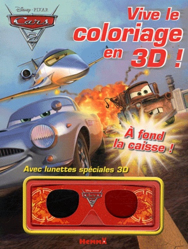  Hemma - Cars 2, Vive le coloriage en 3D - Avec lunettes spéciales 3D.