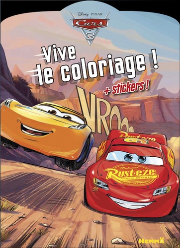  Hemma - Cars 3 - Vive le coloriage ! + Stickers.