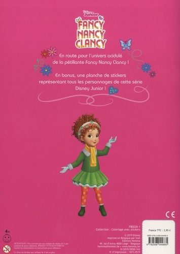 Coloriage avec stickers Fancy Nancy Clancy