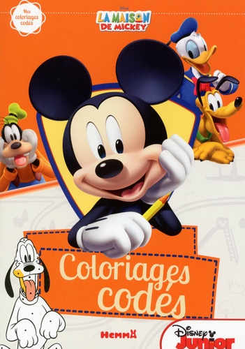  Hemma - Coloriages codés La maison de Mickey.