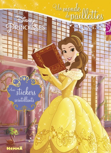  Hemma - Disney princesses, Belle - Avec stickers scintillants.