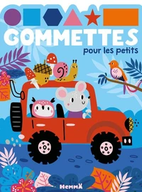 Gommettes pour les petits - animaux en jeep