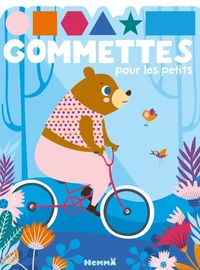 Gommettes pour les petits - Ours vélo