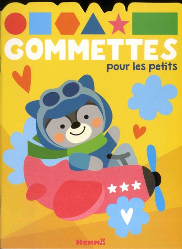  Hemma - Gommettes pour les petits - Avion.