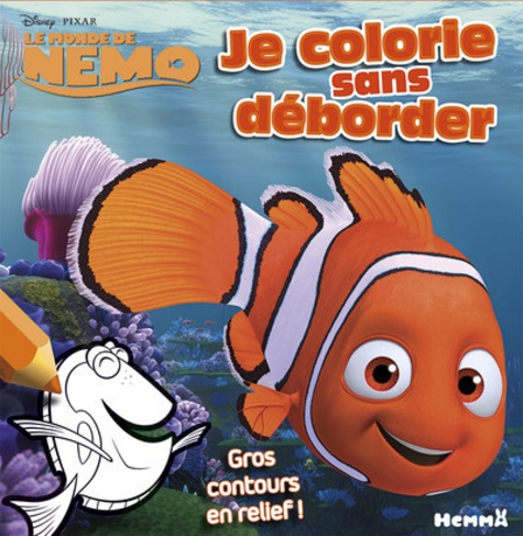  Hemma - Je colorie sans déborder - Le monde de Nemo - Gros contours en relief !.