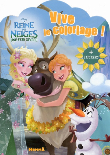  Hemma - La reine des neiges, une fête givrée - Vive le coloriage ! + stickers.