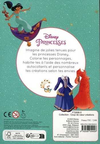 Mon bloc de styliste Disney Princesses. Autour du monde