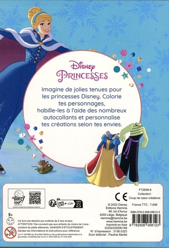 Mon bloc de styliste Disney Princesses. Collection Hiver