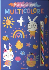 Télécharger des livres audio gratuits en anglais Mon coloriage multicolore Pâques - Avec stickers 9782508060281