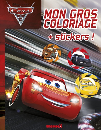 Mon gros coloriage avec stickers Cars 3