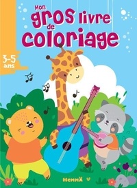  Hemma - Mon gros livre de coloriage Animaux musique.