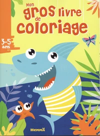 Mon gros livre de coloriage requin
