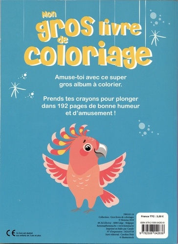 Mon gros livre de coloriage. Pieuvre