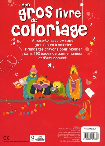 Mon gros livre de coloriage. Bus animaux