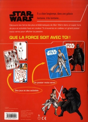 Mon livre de jeux et activités Star Wars. Voyage vers Star Wars : l'ascension de Skywalker. Avec un grand poster recto-verso - Occasion