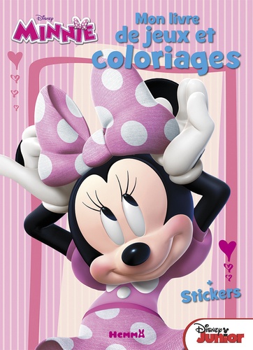  Hemma - Mon livre de jeux et coloriages Minnie - Avec stickers.