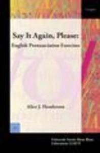 Say It Again, Please: English Pronunciation Exercises