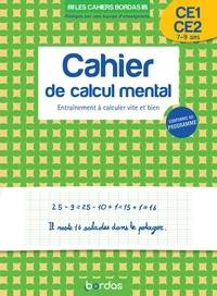 Cahier de calcul mental CP-CE2