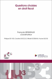 Questions choisies en droit fiscal