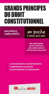 Grands principes du droit constitutionnel