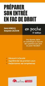 Préparer son entrée en fac de droit