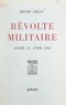 Henri Azeau - Révolte militaire - Alger, 22 avril 1961.