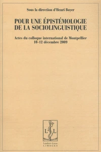 Pour une épistémologie de la sociolinguistique