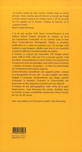 Henri Cartier-Bresson photographe 11e édition revue et corrigée