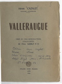 Henri Cazalet et Paul Sarrut - Valleraugue.