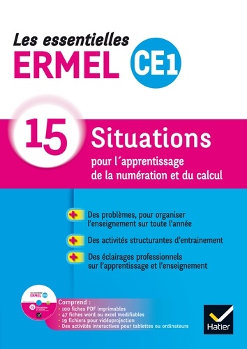 Henri-Claude Argaud et Jacques Douaire - Les essentielles CE1 - 15 situations pour l'apprentissage de la numération et du calcul. 1 Cédérom