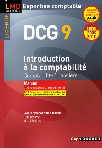 Henri Davasse - Introduction à la comptabilité - DCG 9 Comptabilité financière.