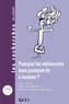 Henri De Caevel et Christiane Balasc-Variéras - Pourquoi les adolescents nous poussent-ils à inventer ?.