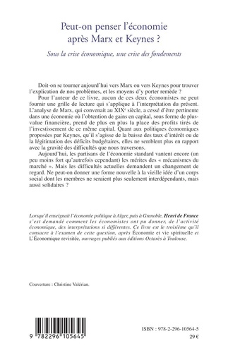 Peut-on penser l'économie après Marx et Keynes ?. Sous la crise économique, une crise des fondements