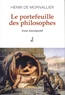 Henri de Monvallier - Le portefeuille des philosophes - Essai intempestif.