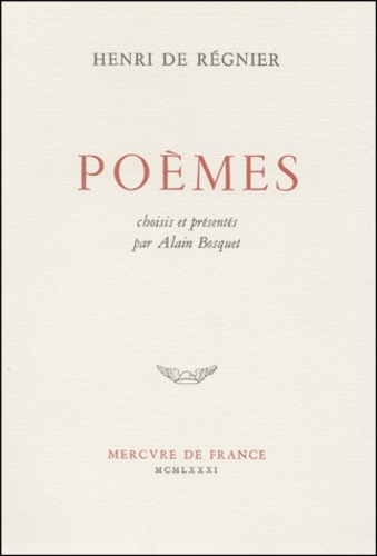Henri de Régnier - Poemes.