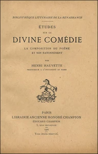 Etudes sur la Divine Comédie