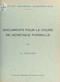 Documents pour le cours de génétique formelle