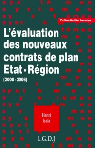 L'évaluation des nouveaux contrats de plan État-région,  2000-2006