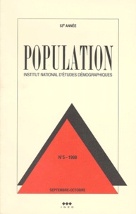 Henri Leridon et  Collectif - Population N° 5 Septembre-Octobre 1998 : La Conjoncture Demographique. L'Europe Et Les Pays Developpes D'Outre-Mer.