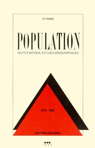 Henri Leridon et  Collectif - Population N° 6 Novembre-Decembre 1998.