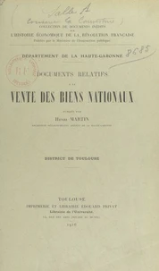 Documents relatifs à la vente des biens nationaux