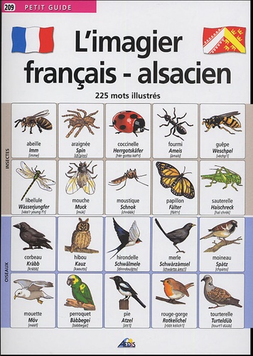 Henri Medori et  Jala - L'imagier français-alsacien - 225 mots illustrés.
