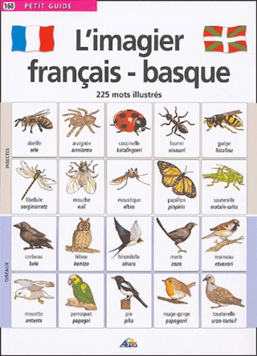 Henri Medori - L'imagier français-basque - 225 mots illustrés.