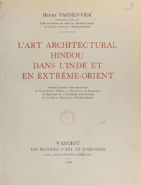 L'art architectural hindou dans l'Inde et en Extrême-Orient