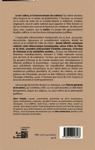 Théorie générale de la nation. L'architecture du monde