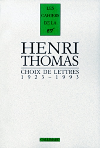 Choix de lettres 1923-1993