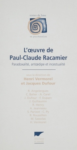 L'oeuvre de Paul-Claude Racamier