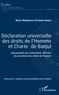 Henri Wembolua Otshudi Kenge - Déclaration universelle des droits de l'Homme et Charte de Banjul - Appropriation des instruments africains de promotion des droits de l'homme.
