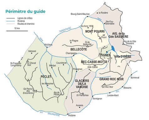 Guide du relief Vanoise. Montagnes, roches, plissements, randonnées